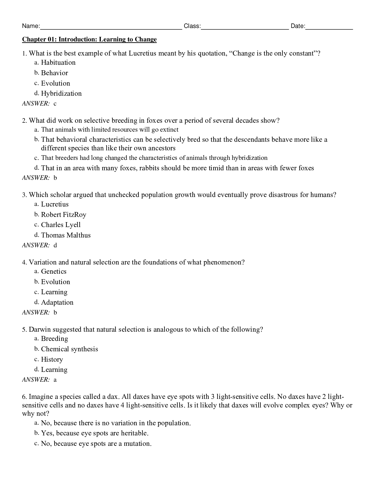 Recommended document preview for Learning and Behavior Active Learning Edition, 8e Paul Chance, Ellen Furlong (Test Bank)